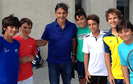 El infantil con Emilio Sánchez Vicario