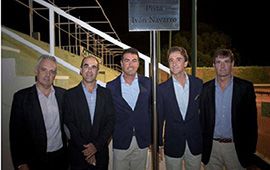 Iván Navarro homenajeado en el Club