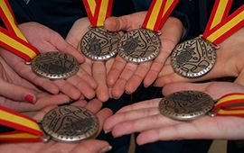 Recepción al equipo de Gimnasia Rítmica