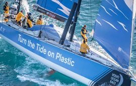 Un equipo de Volvo Ocean Race entrena en montemar