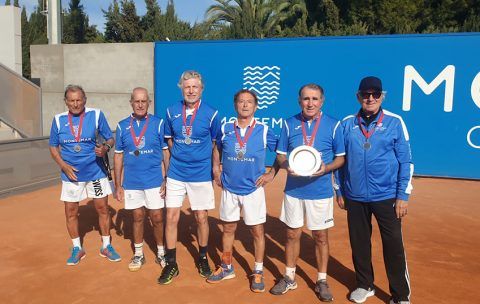 El equipo de veteranos +70 tenis, Subcampeón de España