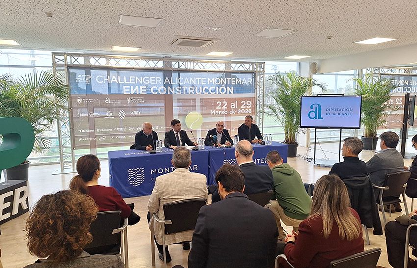 PRESENTACIÓN DEL IV ATP CHALLENGER 100 ALICANTE MONTEMAR ENE CONSTRUCCIÓN