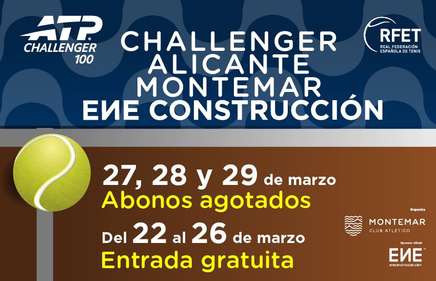Venta de entradas ATP Challenger 100 de tenis