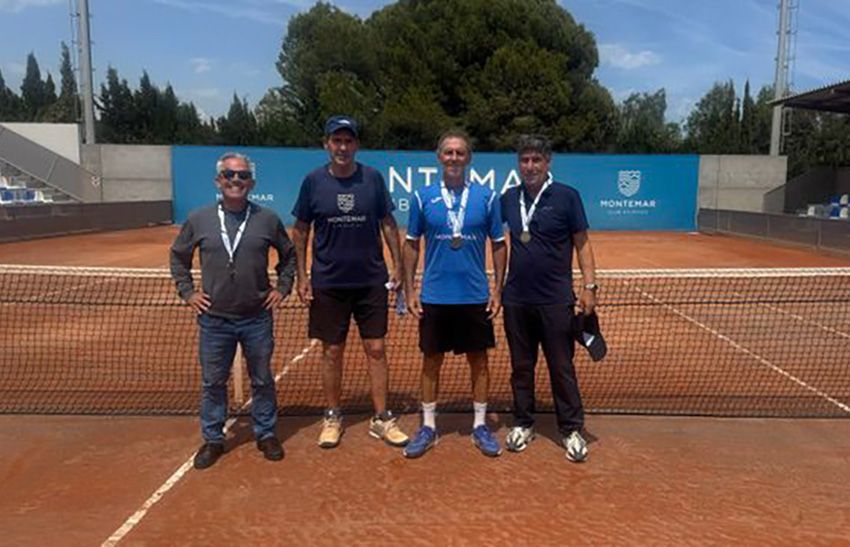 Veteranos +60 de tenis campeones de la comunidad Valenciana